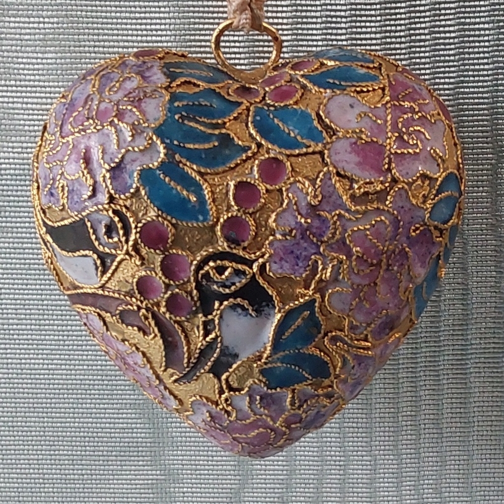 Floral Heart Holiday Ornament
